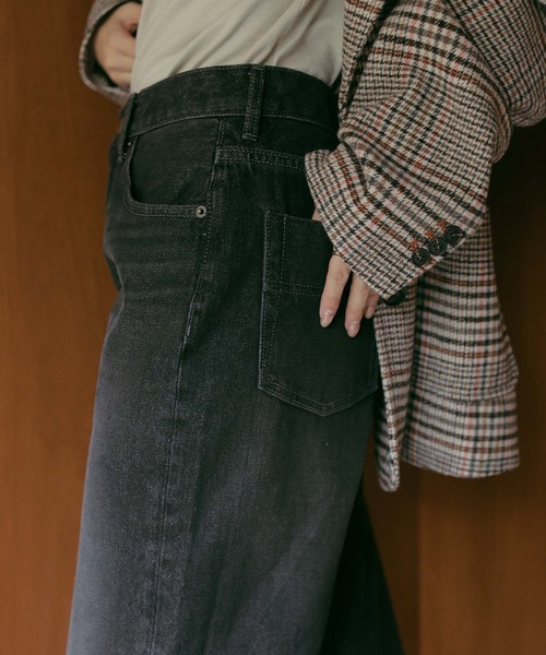 ジーンズ デニム デニムパンツ ワイドデニムパンツ レディース