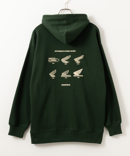 NAVY パーカー Honda バックプリントウイングロゴパーカー メンズ
