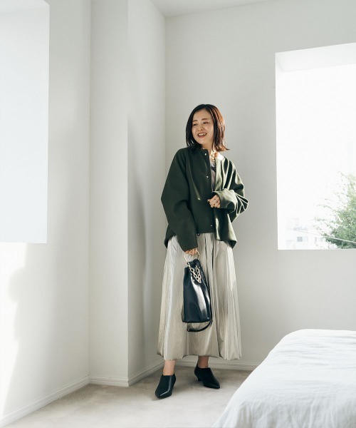 marjour（マージュール） ノーカラーコート コート NO COLLAR COAT