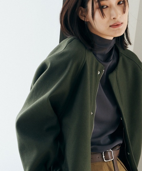 marjour（マージュール） ノーカラーコート コート NO COLLAR COAT