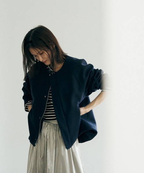 marjour（マージュール） ノーカラーコート コート NO COLLAR COAT