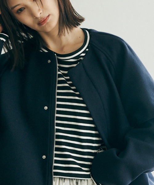 marjour（マージュール） ノーカラーコート コート NO COLLAR COAT