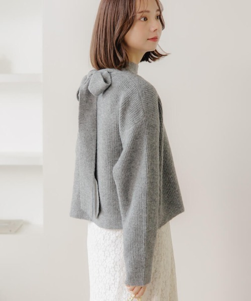 flower ニット リボンタートルニット レディース : ZOZOTOWN Yahoo!店