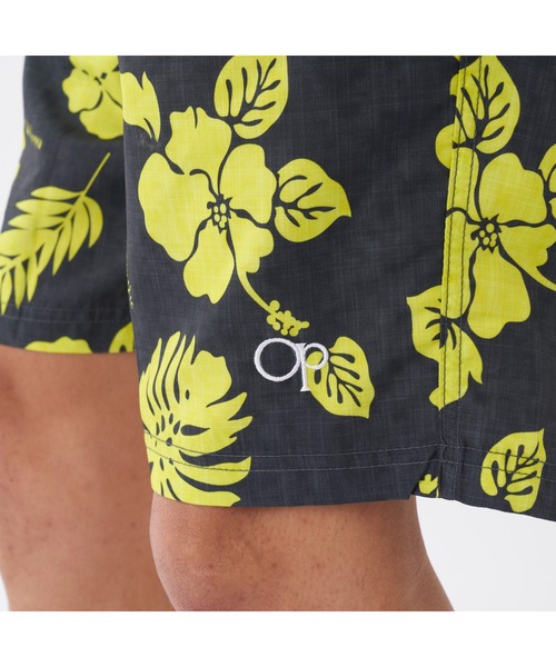 ウエア+装備 OCEAN PACIFIC - ocean pacific Op Ocean Pacific Sunwear Surf Red Yellow Striped Cotton