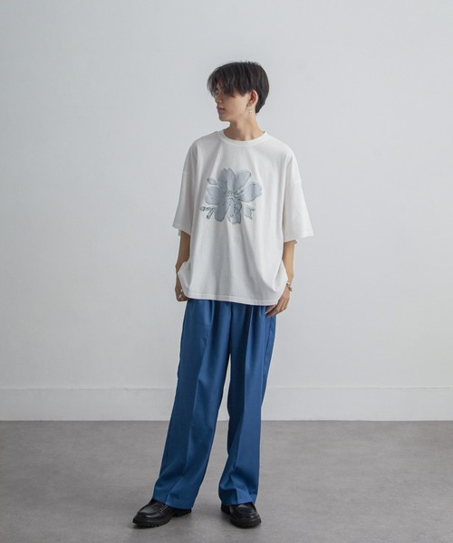 ルーズワイドパンツ ビッグシルエット ドレープテンセル 1820 ZIP FIVE スラックス 「ZIP FIVE」ドレープルーズ バルーン