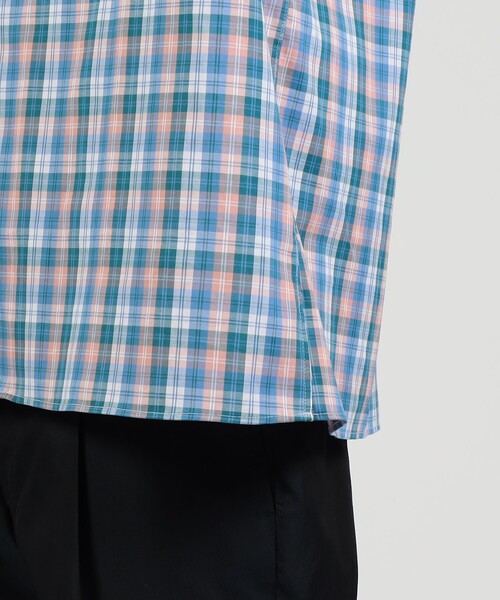 【美品】INDIVIDUALIZED SHIRTS キャンプカラー シャツ L INDIVIDUALIZED SHIRTS シャツ 「別注」INDIVIDUALIZED コットン