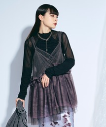 キャミソール アシメランジェリーキャミチュニック / Asymmetrical Lingerie Cami Tunic Asymmetrical Lingerie Cami Tunic