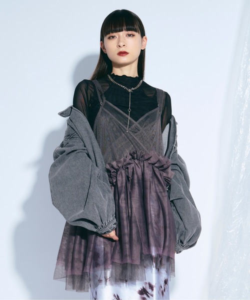 新品タグ付き ESMOK tulle tops Zimmermann Flocked Polka Dot Tulle Midi Dress | Nordstrom