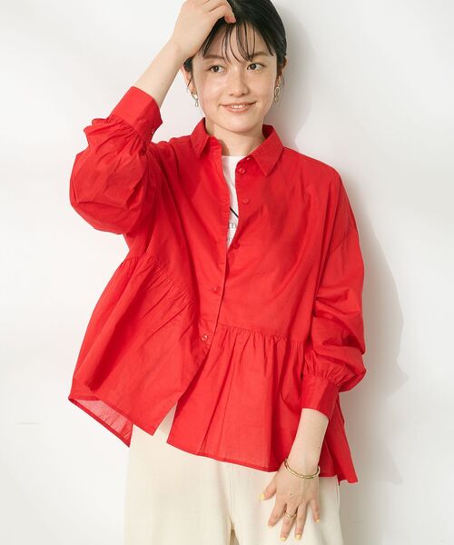 CRAFT STANDARD BOUTIQUE ブラウス シャツ ペプラムブラウス