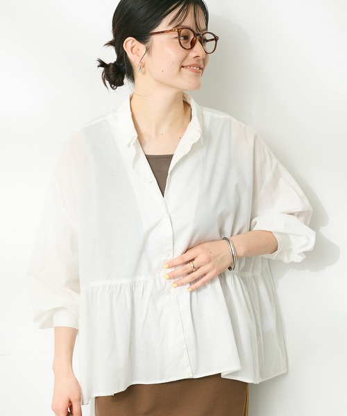 CRAFT STANDARD BOUTIQUE ブラウス シャツ ペプラムブラウス