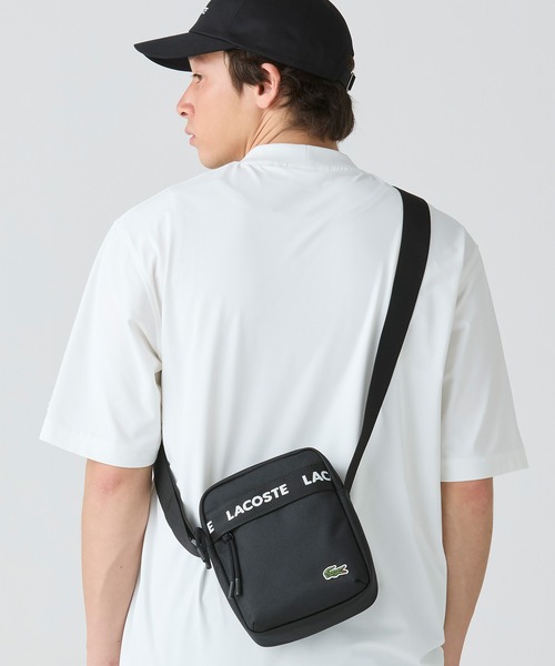 専用極美品★LACOSTE ラコステ ショルダーバッグ メンズ ロゴプレート付黒 メンズクラシック ショルダーバッグ | LACOSTE/ラコステ | 三越