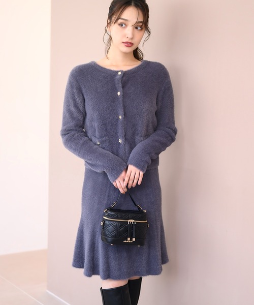 MISCH MASCH スカート シャギーAラインニットスカート/MM437205