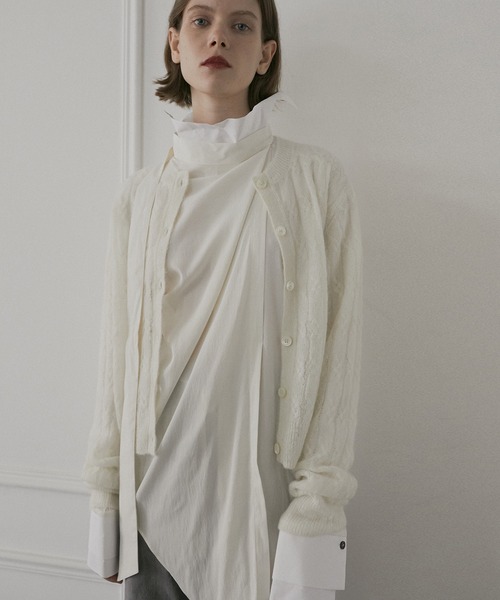 カーディガン ケーブルモヘアカーディガン / Cable Mohair Cardigan レディース