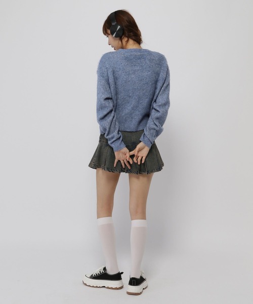 ALAND ニット セーター 「UNISEX」ALAND／ロゴモヘアニットプル