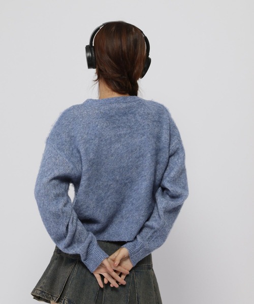 ニット セーター 「UNISEX」ALAND／ロゴモヘアニットプルオーバー レディース メンズ ALAND ニット セーター 「UNISEX」ALAND／ロゴモヘアニットプル