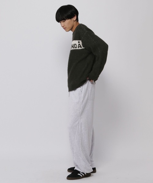 ニット セーター 「UNISEX」ALAND／ロゴモヘアニットプルオーバー レディース メンズ ALAND ニット セーター 「UNISEX」ALAND／ロゴモヘアニットプル
