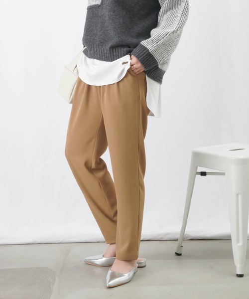 LC/LLL チェック起毛ストレッチテーパードパンツ skirts & pants guide - LUCA / LADY LUCK LUCA