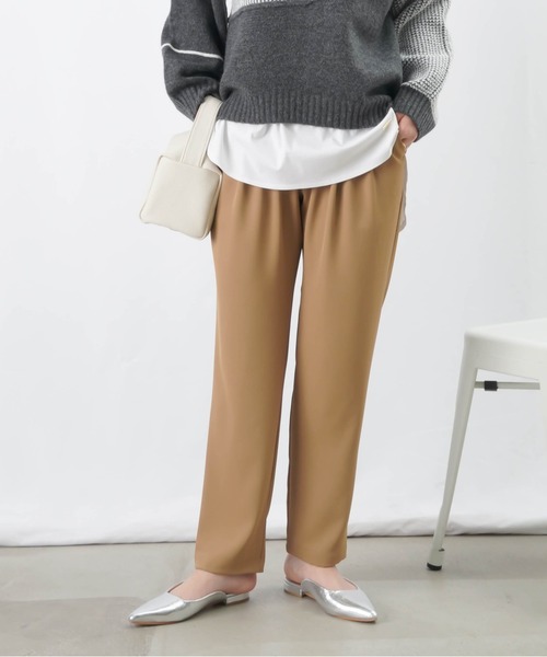 LADY LUCK LUCA パンツ LC/LLL ストレッチテーパードパンツ