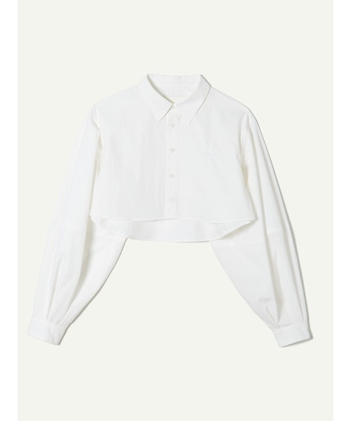 leinwande クロップドシャツ leinwande ブラウス シャツ Cotton Cropped Shirts レディース
