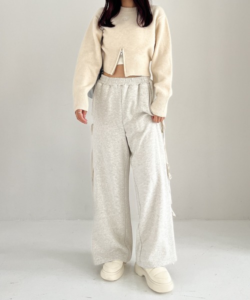 Aoページ Heather（ヘザー） ニット セーター スリットZIPニット 231729
