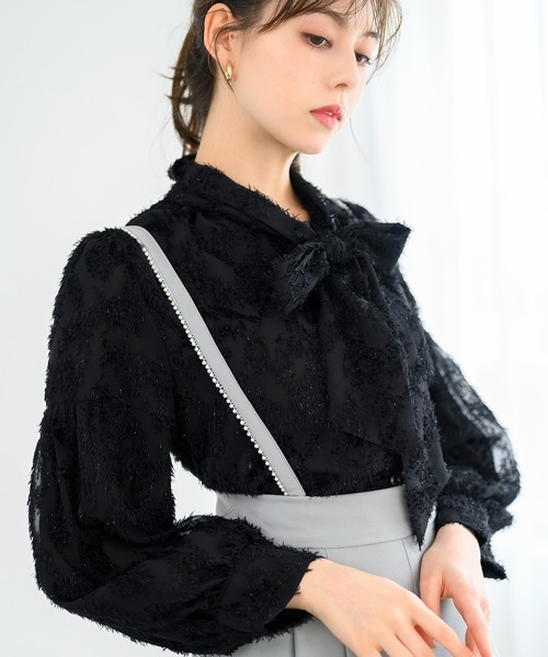 MISCH MASCH（ミッシュマッシュ） ブラウス シャツ フリンジジャガード