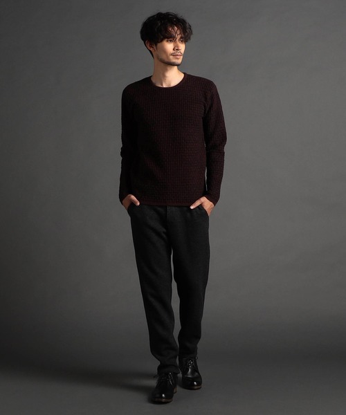 NICOLE CLUB FOR MEN セーター ニット リンクスバスケットクルー