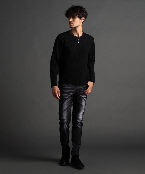 NICOLE CLUB FOR MEN セーター ニット リンクスバスケットクルー