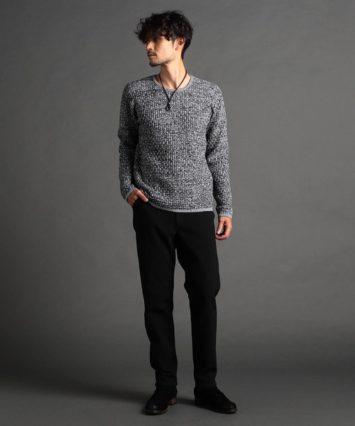 NICOLE CLUB FOR MEN セーター ニット リンクスバスケットクルー