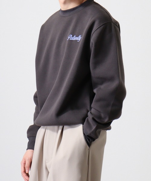 FUNALIVE トレーナー スウェット サークルロゴ裏起毛スウェットクルー