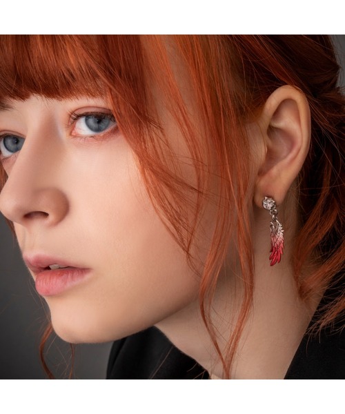ピアス ARTEMIS KINGS/赤彩ウイングピアス メンズ レディースの画像
