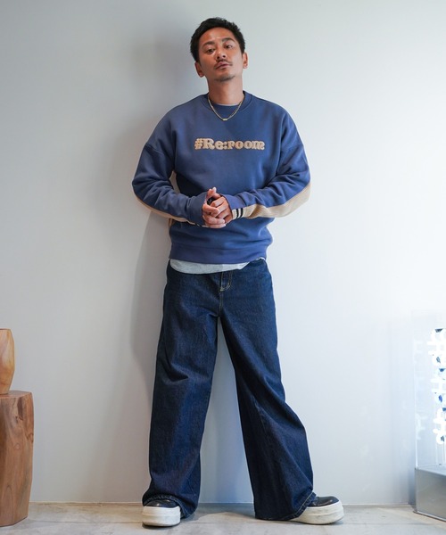 Re:room（リルーム） セーター ニット ケーブルニットスイッチング