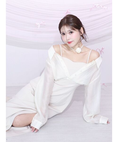 EATME オーブカラーワンピース オープンカラーミニワンピース[品番：MKSW0056642]｜EATME（イートミー