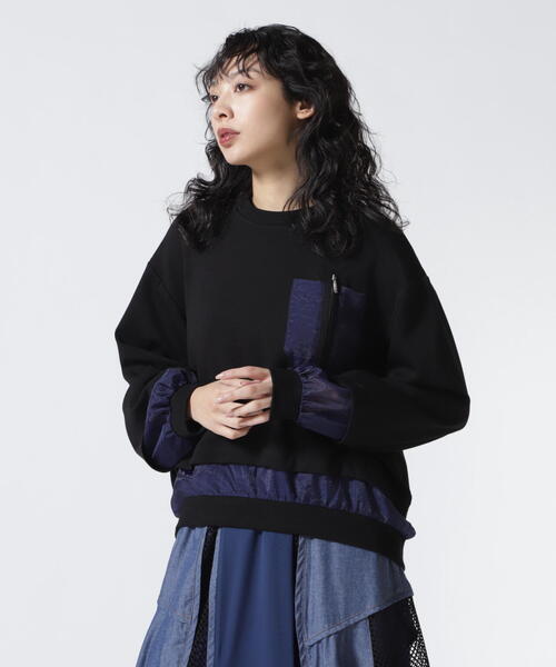 tシャツ AULA AILA（アウラ アイラ）別注シアーコンビネーションプルオーバー レディース AULA AILA tシャツ AILA（アウラ アイラ）別注シアー