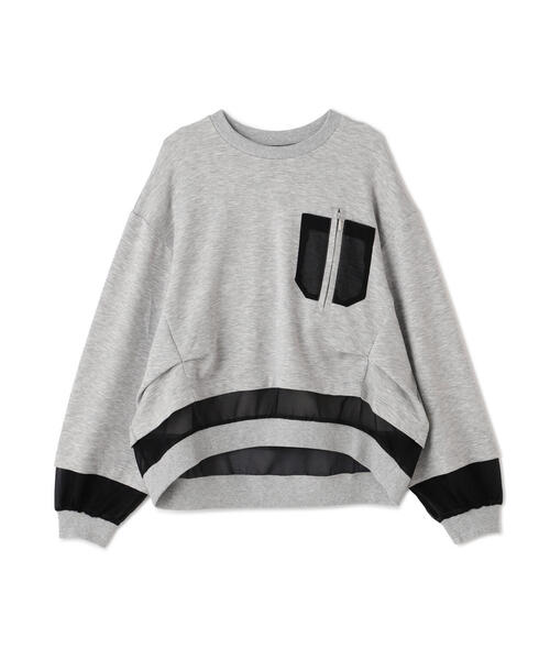 tシャツ AULA AILA（アウラ アイラ）別注シアーコンビネーションプルオーバー レディース AULA AILA tシャツ AILA（アウラ アイラ）別注シアー