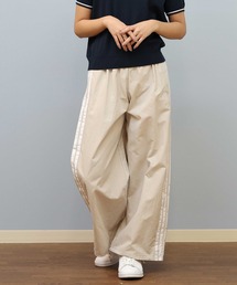 2009年製 Adidas ナイロンパンツ ベージュ S レディース ストレート adidas パンツ adidas/アディダス ワイドナイロンパンツ KWB45
