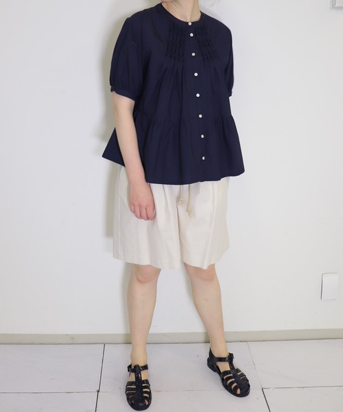 「haupia」 半袖ブラウス MEDIUM オフホワイト レディース haupia 「haupia」 半袖ブラウス MEDIUM オフホワイト