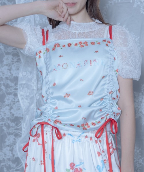monepine tシャツ original print bustier/オリジナルプリント