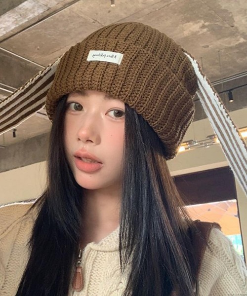 shury ニット帽 TONE SELECT GOODS ニット帽 ニットキャップ pur chouchou/うさ