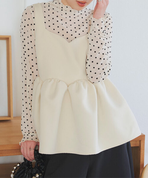 KOBE LETTUCE（神戸レタス） キャミソール 前後2wayチューリップ