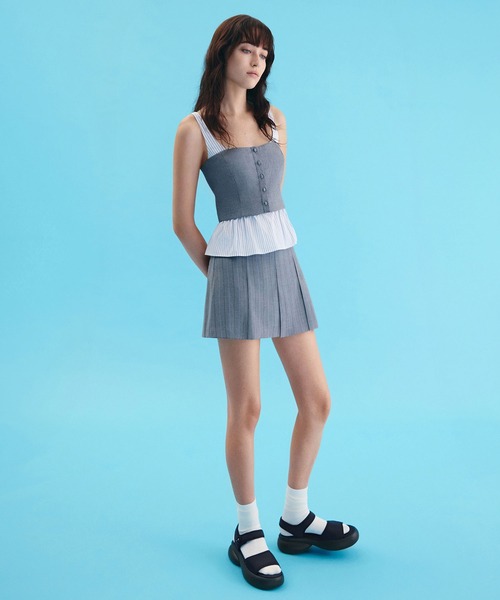 CHARLES ＆ KEITH サンダル フラワーバックル プラットフォーム