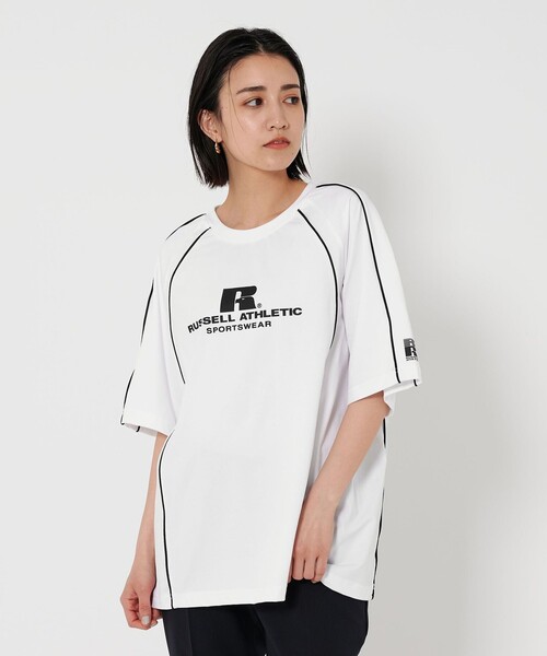 tシャツ 「RUSSELL ATHLETIC」「別注」Tシャツ レディース Russell Athletic tシャツ 「別注」「RUSSELL ATHLETIC」ライン