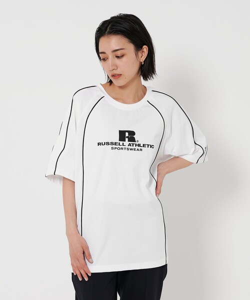 Russell Athletic tシャツ 「別注」「RUSSELL ATHLETIC」ライン