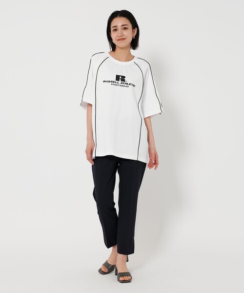 Russell Athletic tシャツ 「別注」「RUSSELL ATHLETIC」ライン