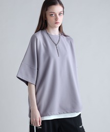 tシャツ カットジョーゼットリラクシング5分袖ドレープドルマンTシャツ メンズ レディース｜ZOZOTOWN Yahoo!店