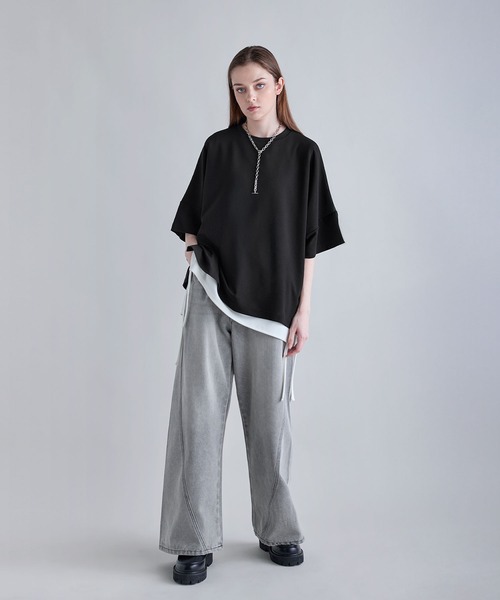 韓国トレンド Tシャツ カットソー 5分袖 ドレープ プルオーバー 楽天市場】カットソー トップス レディース ドレープ 春夏 半袖