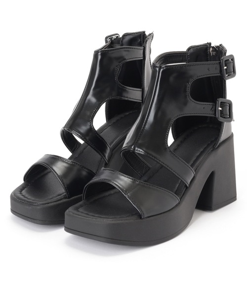 サンダル・ミュール Leather Stretch Lace-up Pumps 楽天市場】サンダル レディース ミュール つっかけ 厚底