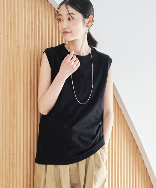 2枚セット レディース ノースリーブシャツ coen tシャツ 「2枚セット/パックTee」2パックノースリーブT
