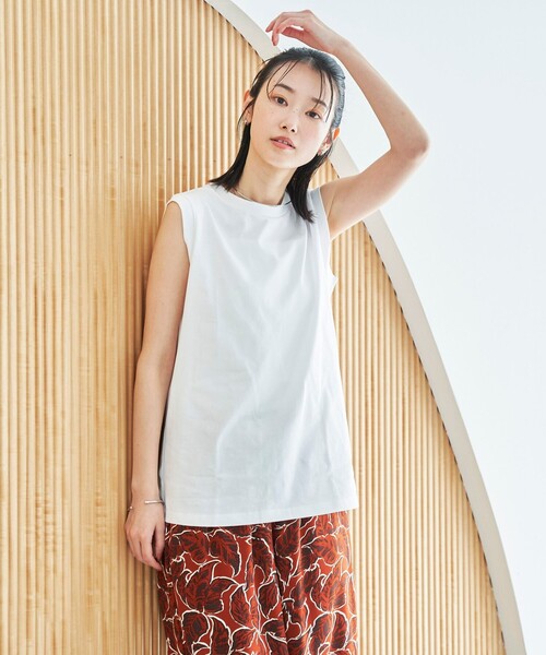 2枚セット レディース ノースリーブシャツ coen tシャツ 「2枚セット/パックTee」2パックノースリーブT