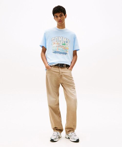 TOMMY JEANS（トミー・ジーンズ） tシャツ リラックスアーチセーリング
