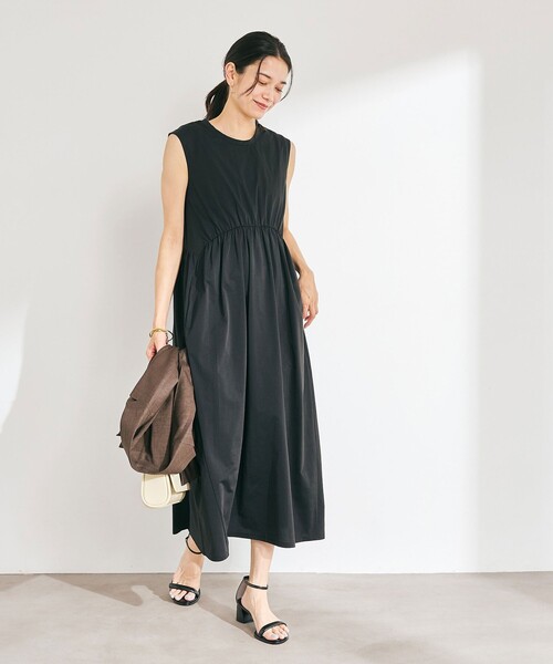 【未使用新品】green label relaxing ノースリーブ ワンピース green label relaxing ワンピース ライトメモリー ノースリーブ
